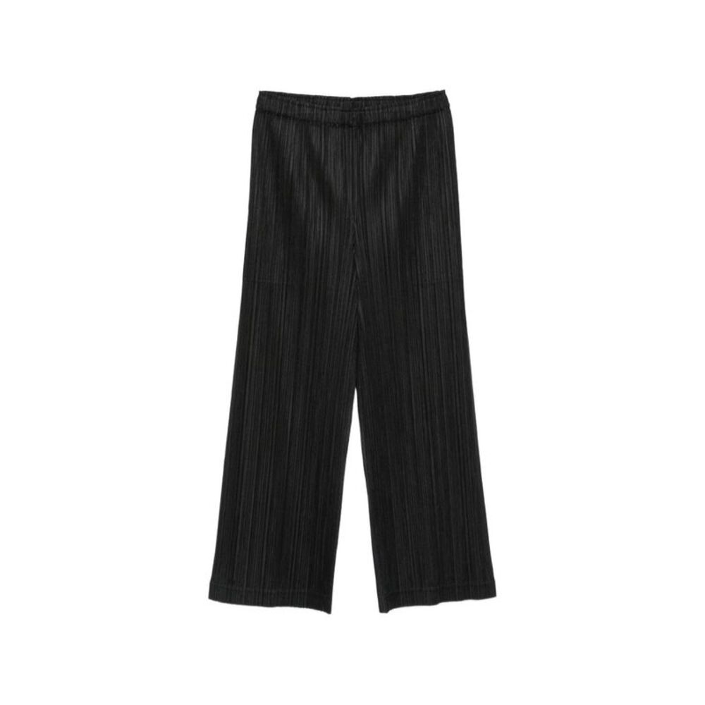 Pleats Please Issey Miyake Women Pleated Wide-Leg Trousers